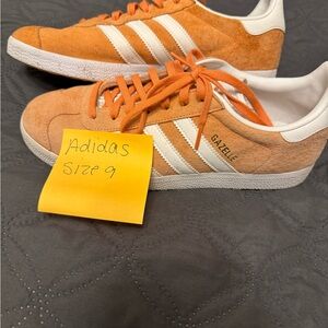 Adidas Gazelle Orange and White Sneakers